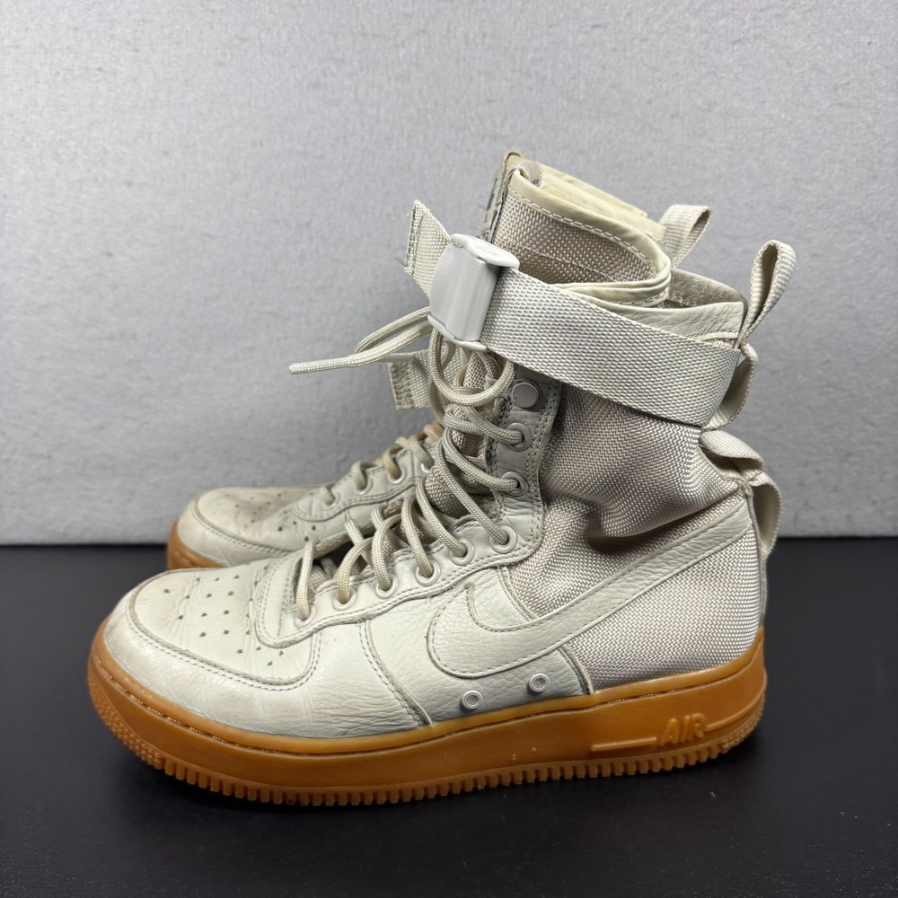 Nike SF Air Force 1 High Light Bone Gum Womens Boots Size 8.5 857872-004 Sneaker